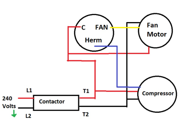 Dual Round HVAC Capacitor Wiring Diagram.png